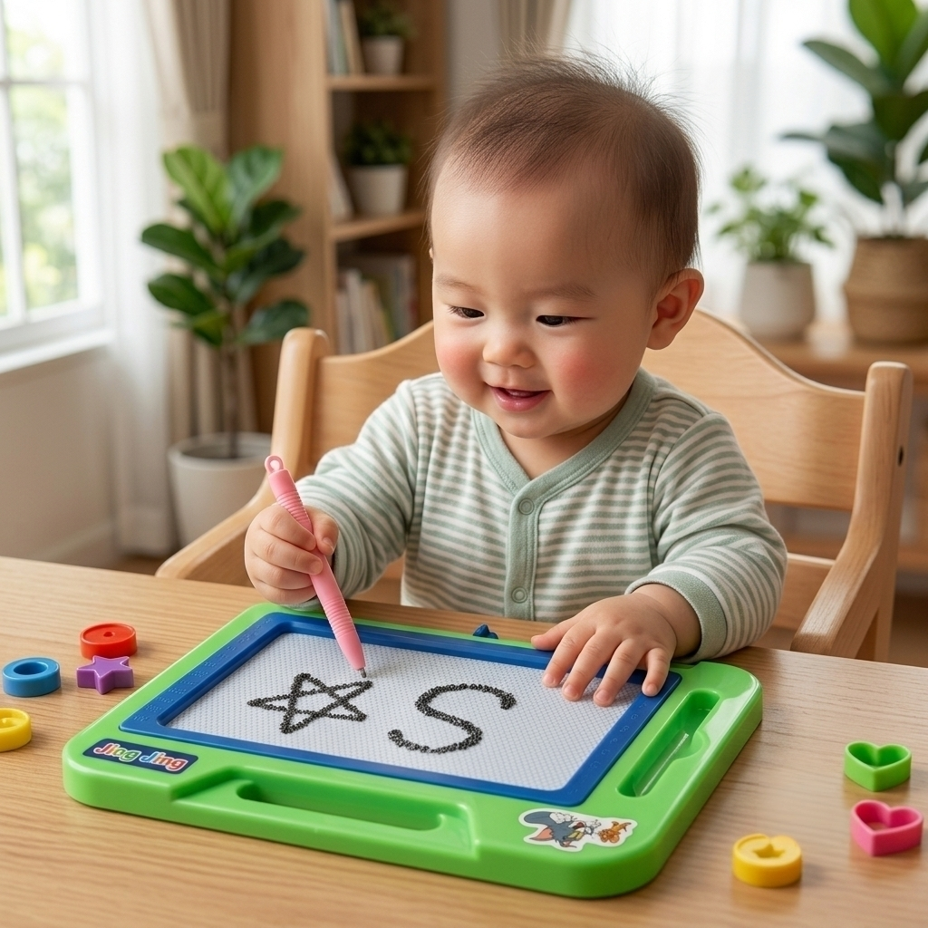 ​Portable Cartoon Magnetic Doodle Slate Board Educational Toy for Toddlers