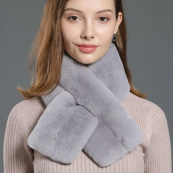Winter Warm Thicken Scarfs For Women Solid Color Cross Collar Girl Scarf
