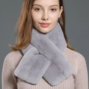 Winter Warm Thicken Scarfs For Women Solid Color Cross Collar Girl Scarf