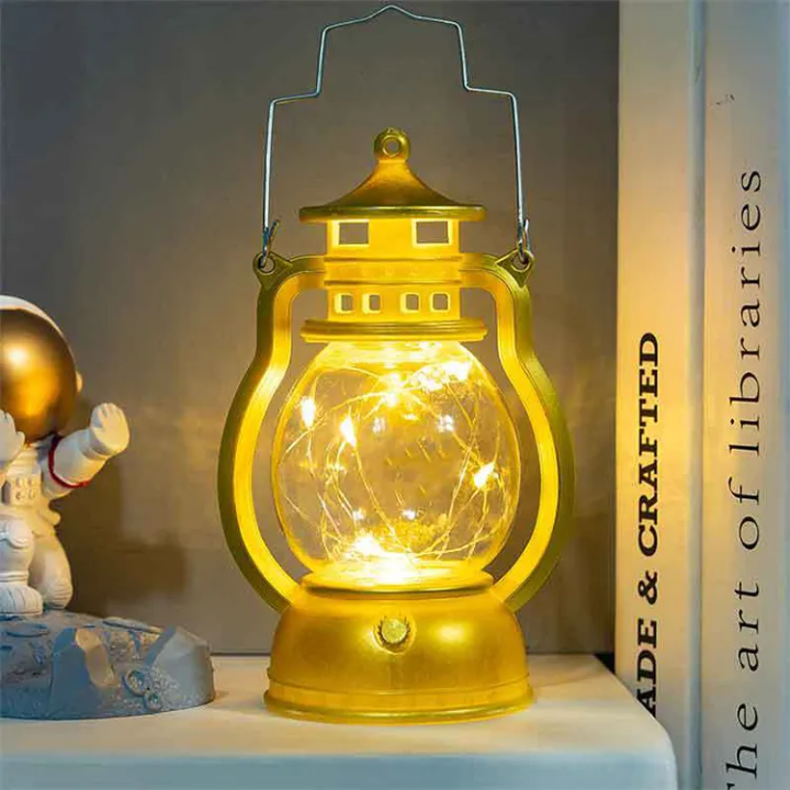 Transparent Lantern Flameless LED Warm Light Candle Light Dinner Home Decor