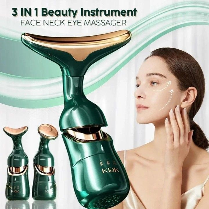 3 in 1 anti-aging Facial and Neck Lifting Massager Skin Care Anti-wrinkle