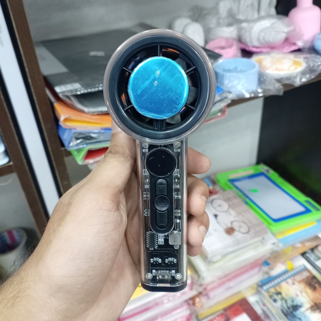 3000 mAh Black High Speed Turbo Fan Portal For Outside Student Fan