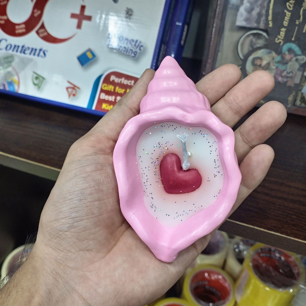 Snail Love Shape Candle For Candle Light Dinner & Birthday Special Moment